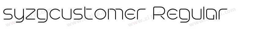 syzgcustomer Regular字体转换